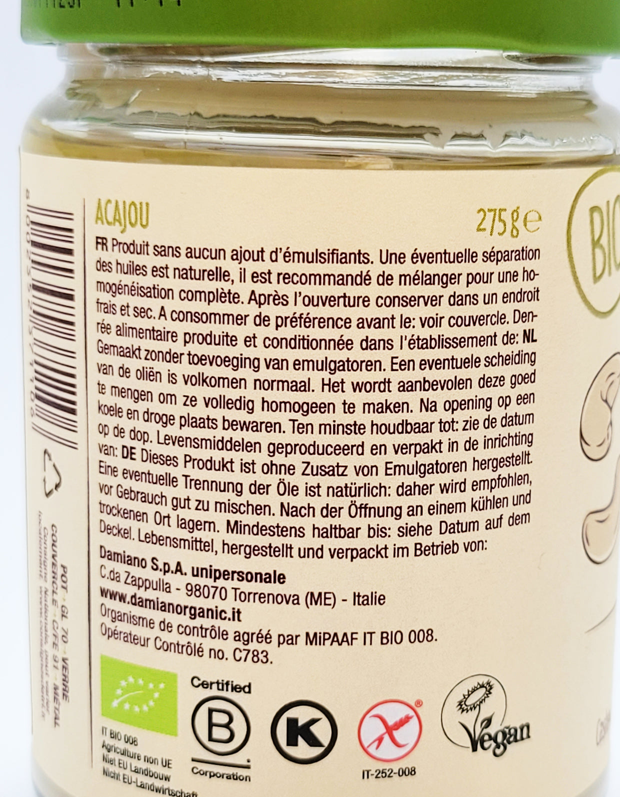 Purée de Cajou | Bio