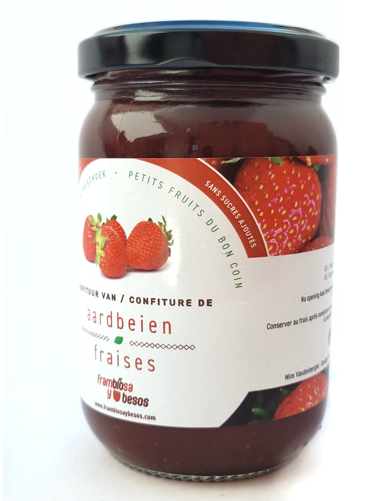 Confiture de fraises | Sans sucre ajouté | 210g | Bio