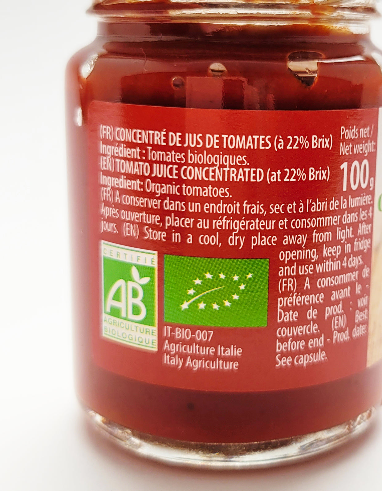 Concentré de tomates | 100g | Bio