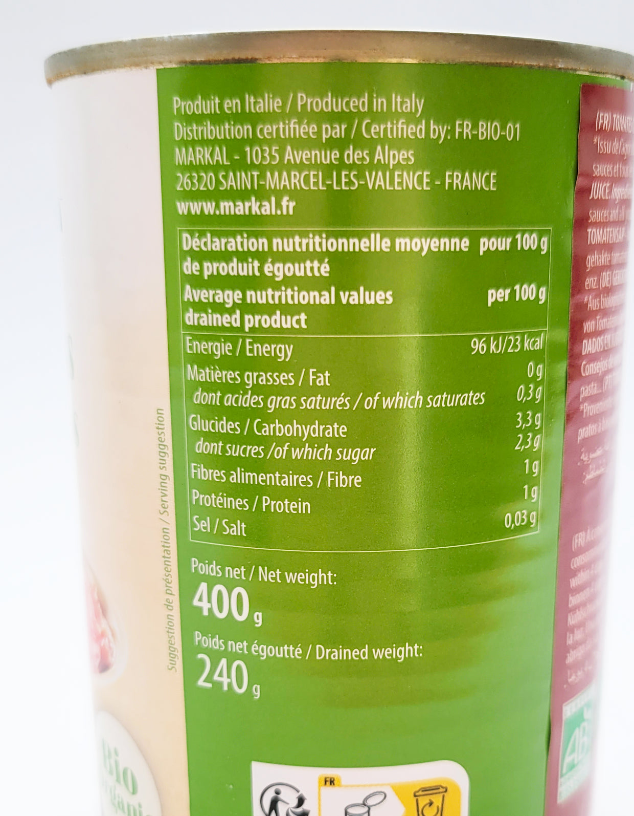 Tomates concassées | 400g | Bio