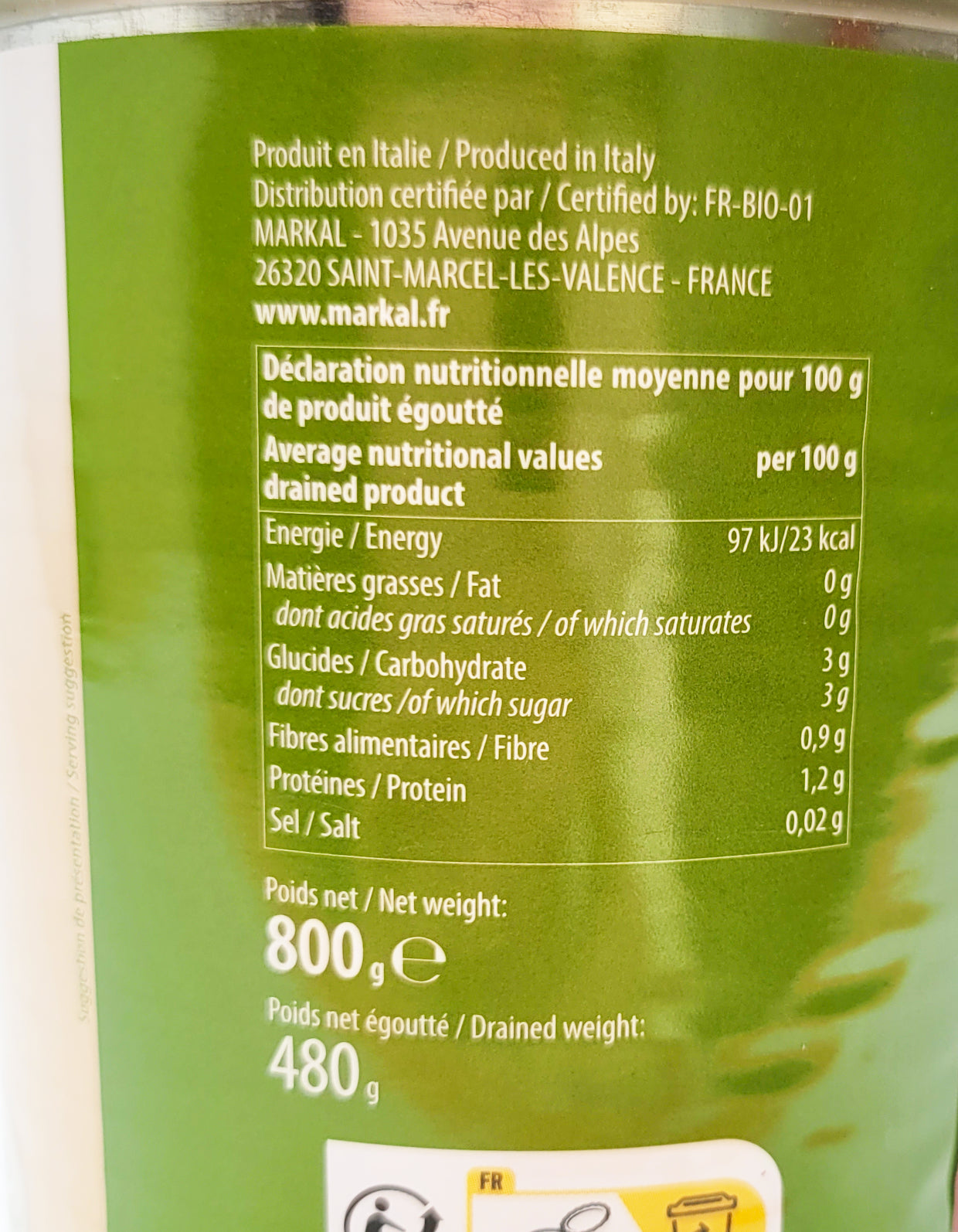 Tomates pelées | 800g | 800g | Bio