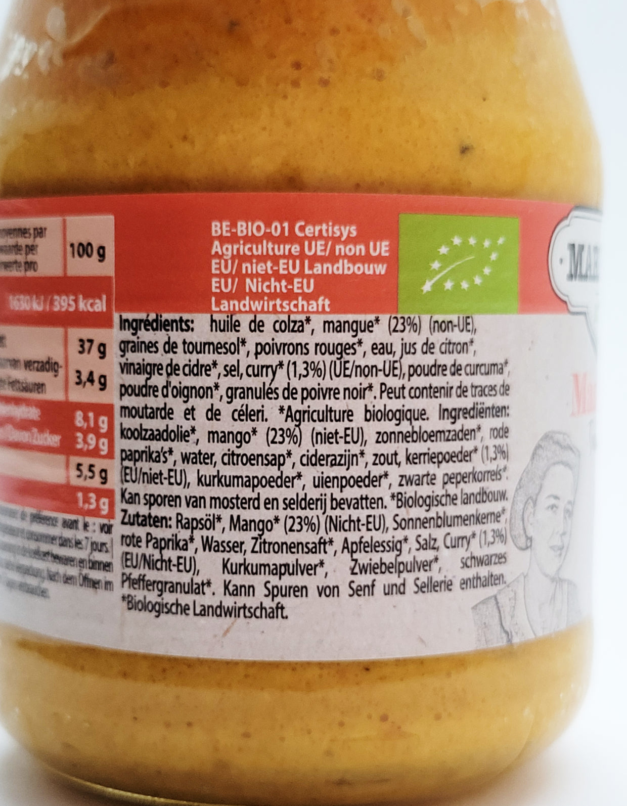 Tartinade Mangue Curry | 250g | Bio