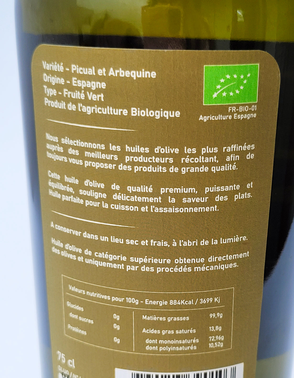 Huile Olive Espagne | 750ml | Bio