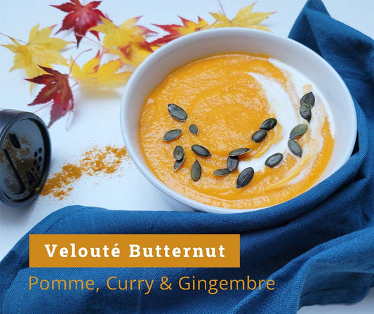 Velouté de Butternut, Pomme, Curry & Gingembre