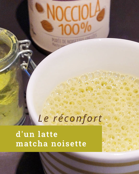 Latte matcha & noisette 🍵🌰