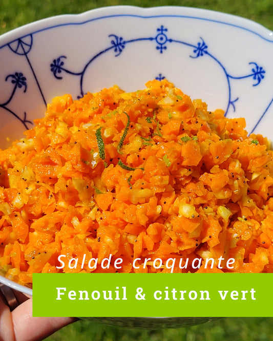 Salade croquante de fenouil & citron vert  🥕