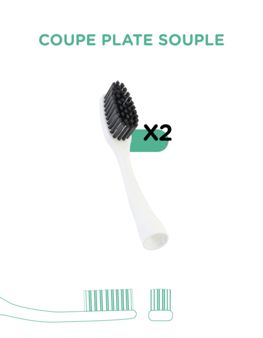 Brosse à dent | Recharge | Souple | 2 Pces