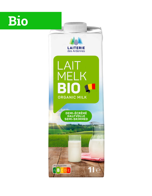 Lait des Ardennes | 1/2 Ecrémé | 1L | Bio