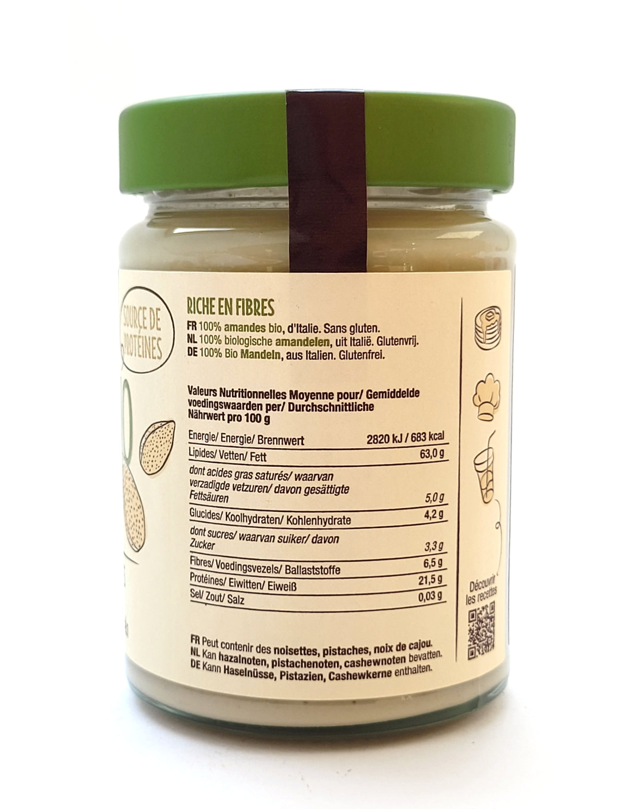 Purée d'amandes blanches | Bio