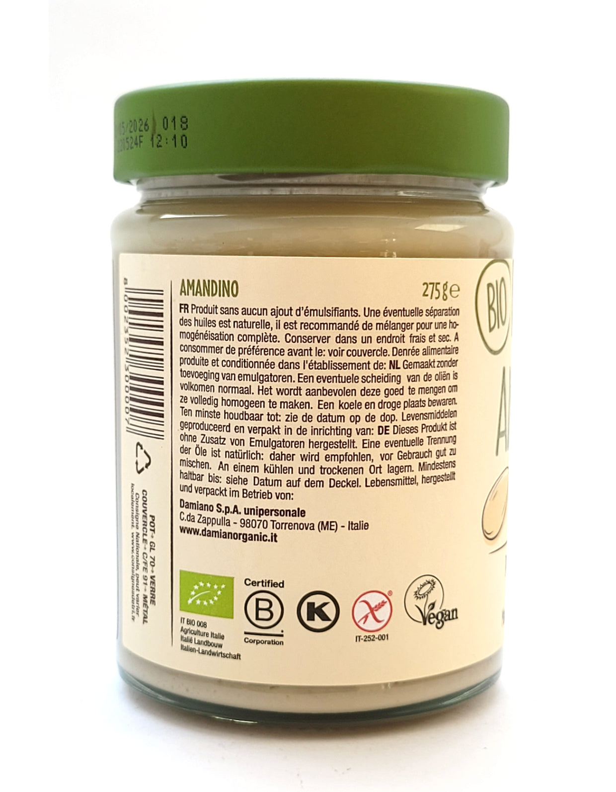 Purée d'amandes blanches | Bio