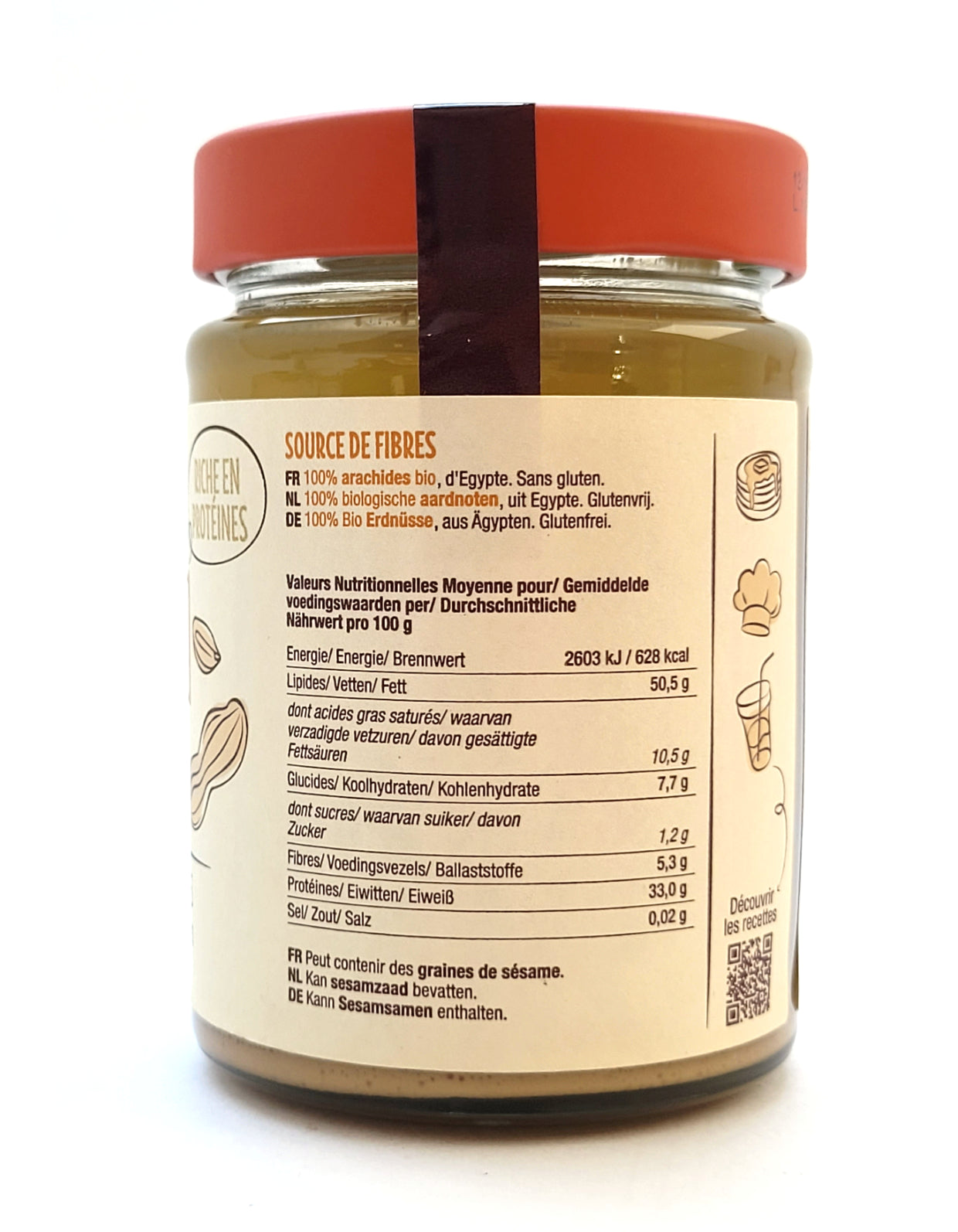 Purée d'arachides | Bio