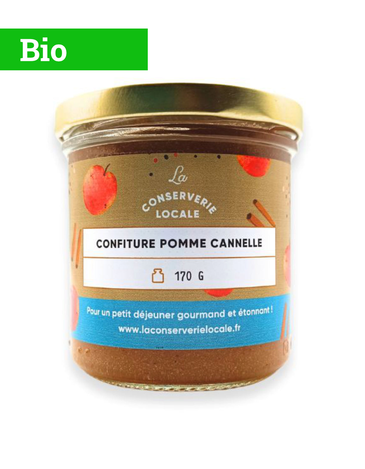 Confiture Pomme Cannelle | 170g | Bio