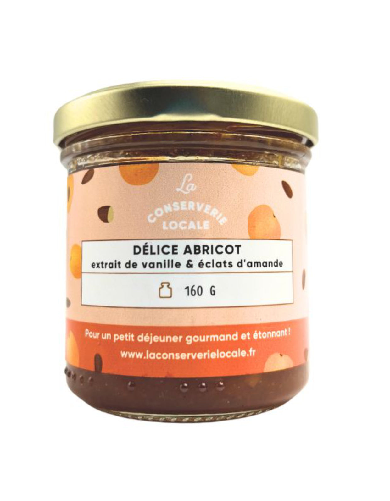 Délice Abricot | Extrait de vanille & éclats d'amande | 160g