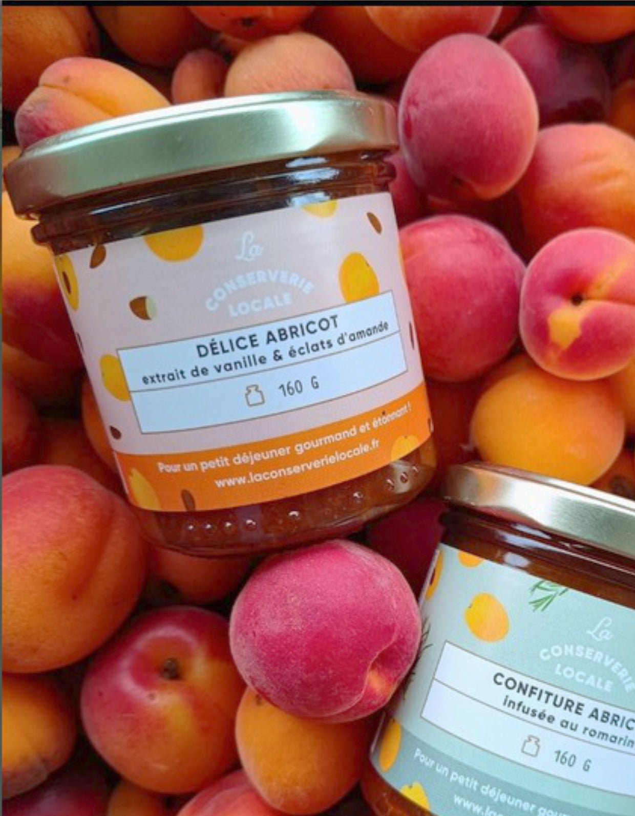 Délice Abricot | Extrait de vanille & éclats d'amande | 160g