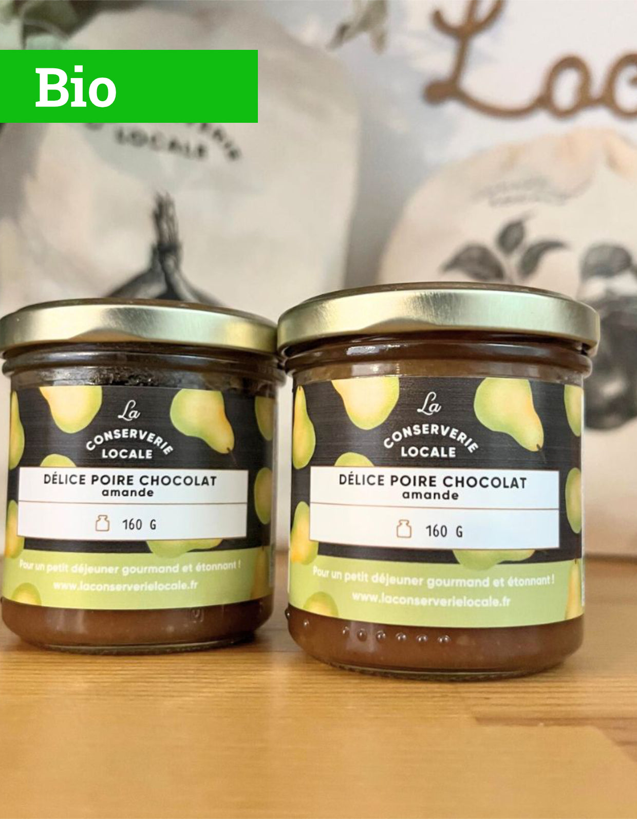 Délice Poire Chocolat amande | 160g | Bio