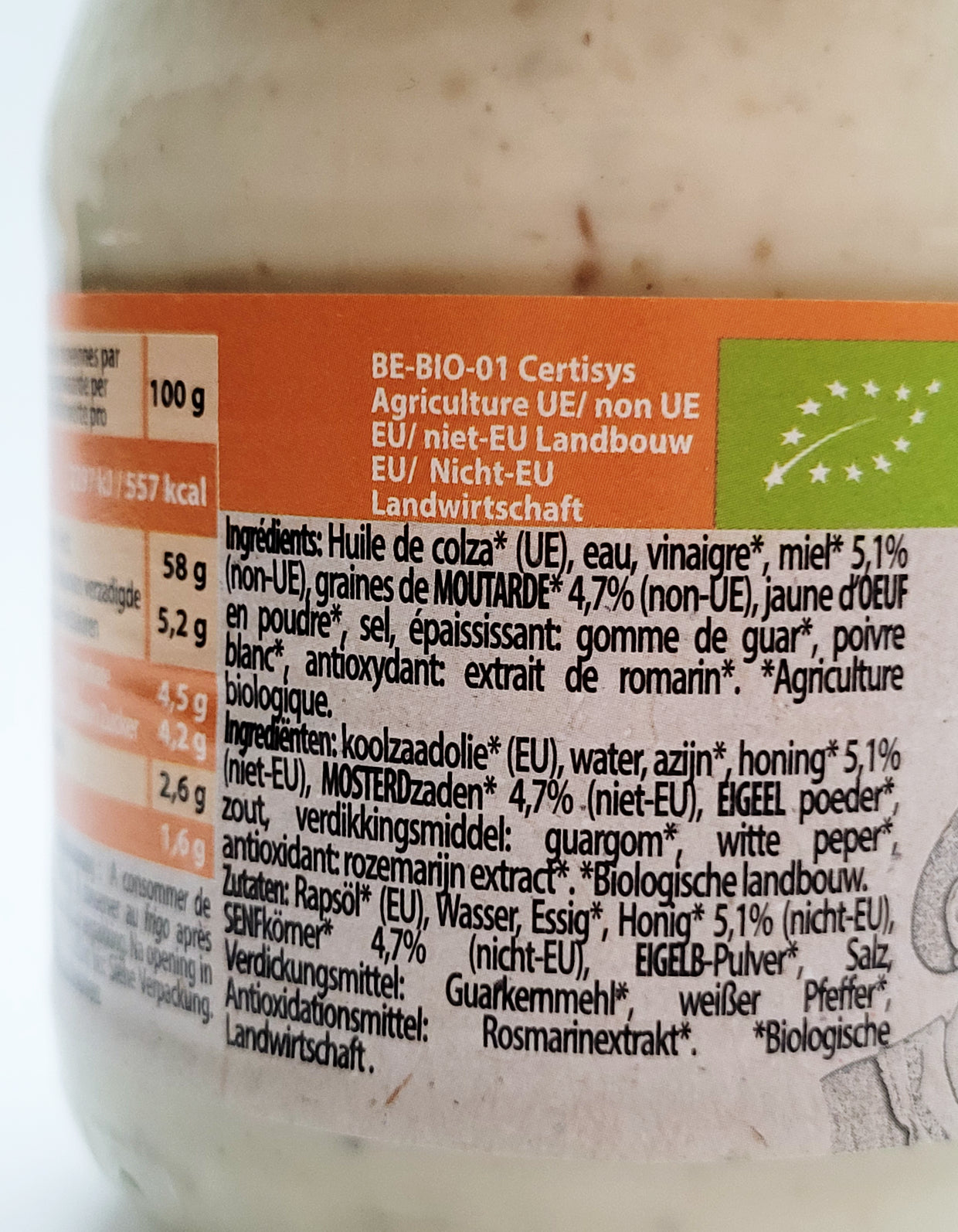 Vinaigrette Miel & Moutarde | Bio