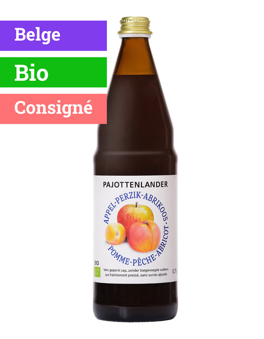 Jus Pomme Pêche Abricot | 75cl | Bio