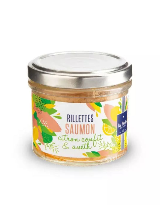 Rillettes de saumon au citron confit et à l'aneth