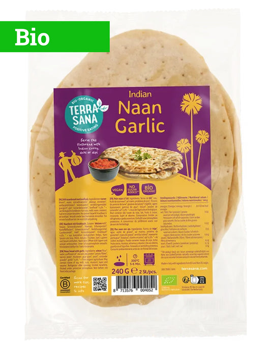 Pain Naan Ail | 2 Pces | 240g | Bio