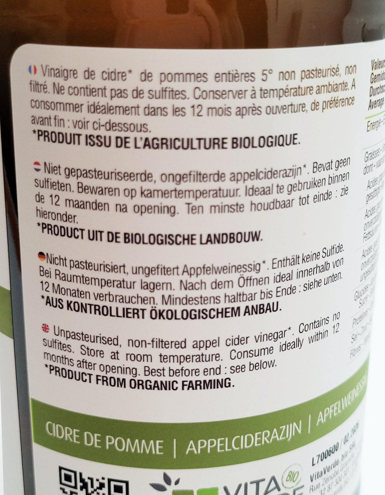 Vinaigre | Cidre | Pomme | Bio