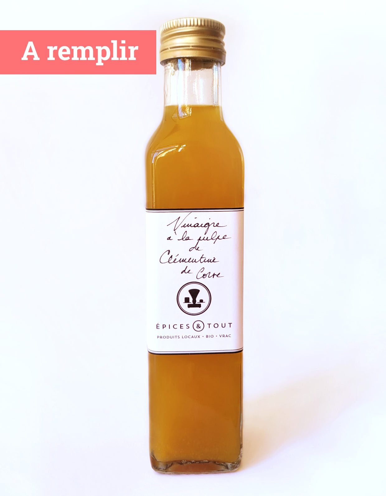 Vinaigre à la pulpe de Clémentine de Corse | 250ml