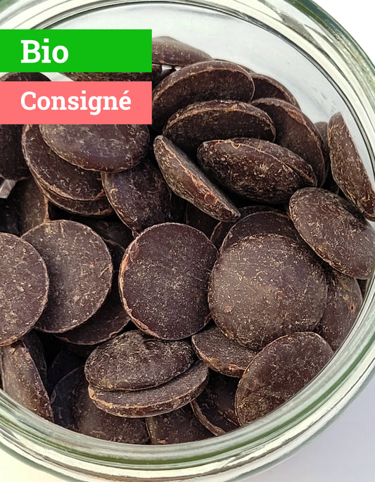 Pastilles de chocolat extra noir | 72% cacao | 250g | Bio