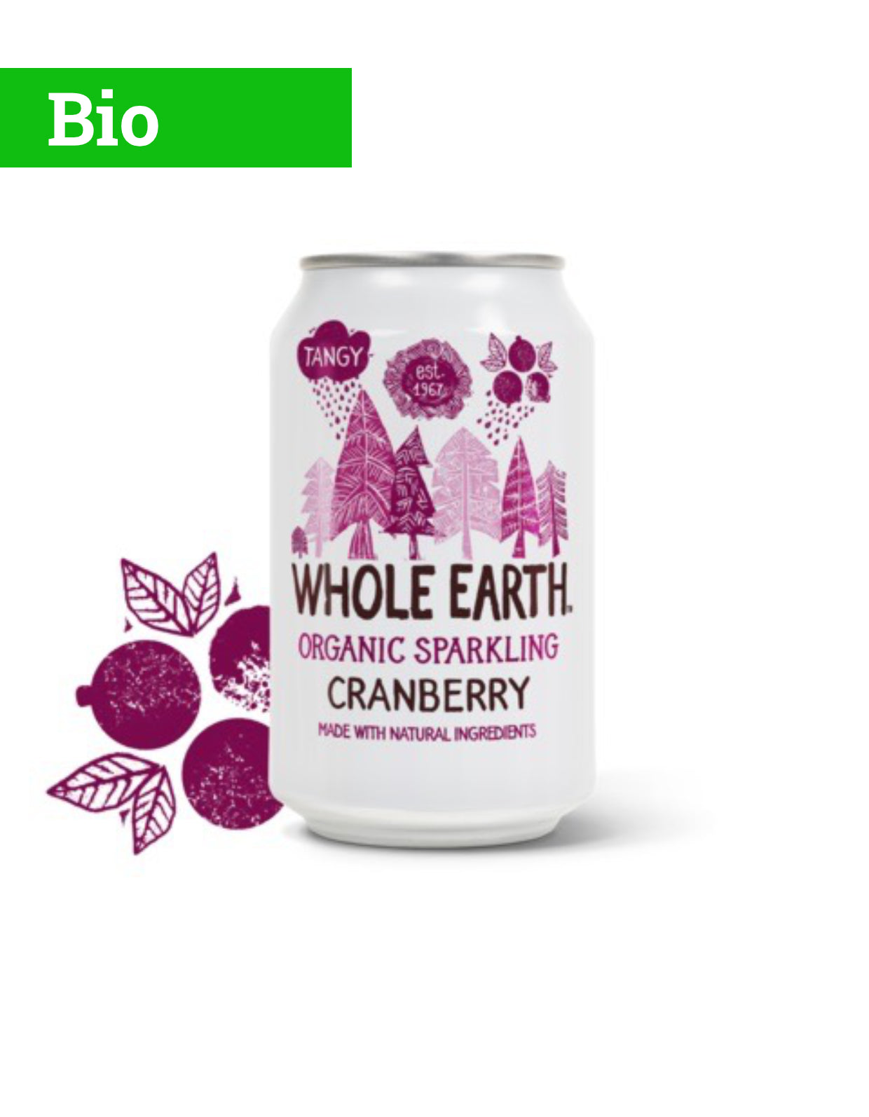Whole Earth | Cranberry 33cl | Bio